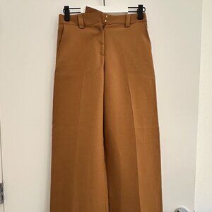 Aknvas Brown Womens Wide Leg Trousers Size US 2 | XS